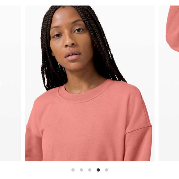 Lululemon Perfectly Oversized Crew in Brier Rose Size 4 - Picture 2 of 8